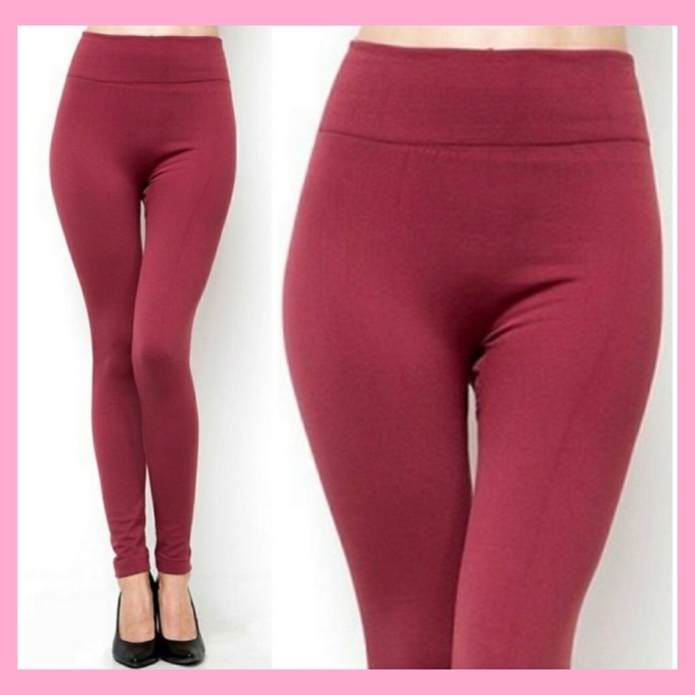 Raspberry Fleece leggings 🍁